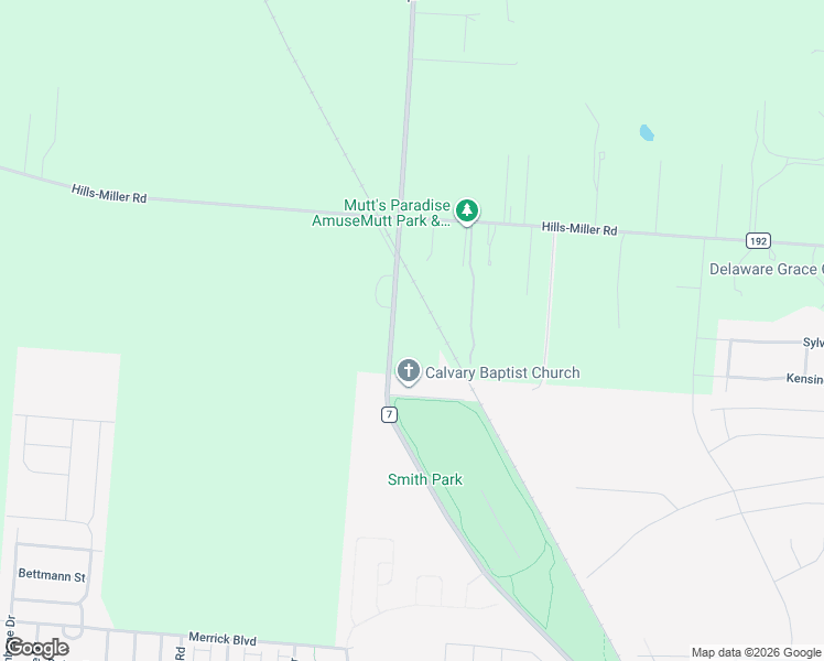 map of restaurants, bars, coffee shops, grocery stores, and more near 1660 Troy Road in Delaware