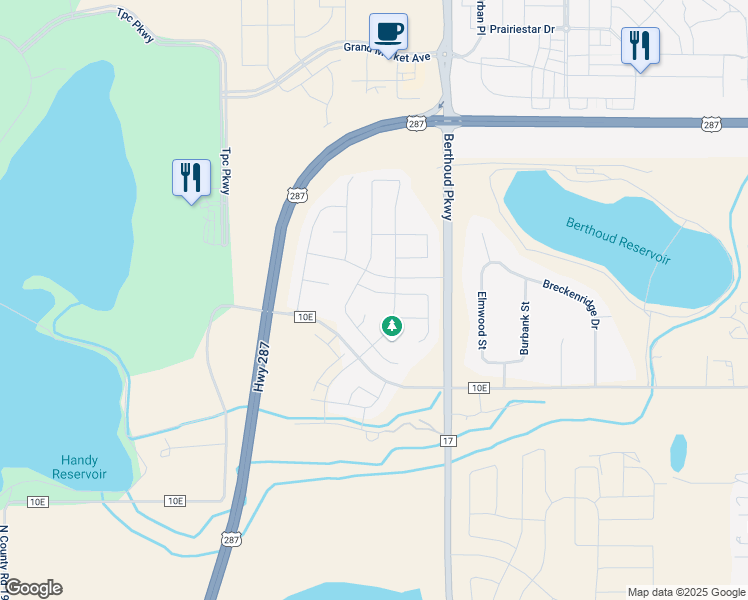 map of restaurants, bars, coffee shops, grocery stores, and more near 1324 Tipton street in Berthoud