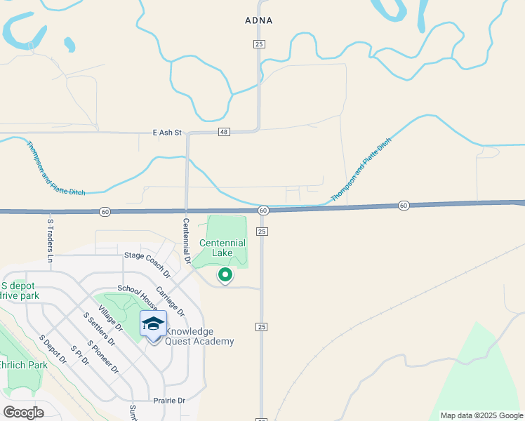 map of restaurants, bars, coffee shops, grocery stores, and more near in Milliken