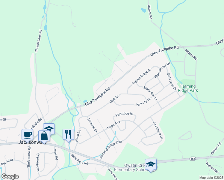 map of restaurants, bars, coffee shops, grocery stores, and more near 4891 Oley Turnpike Road in Reading