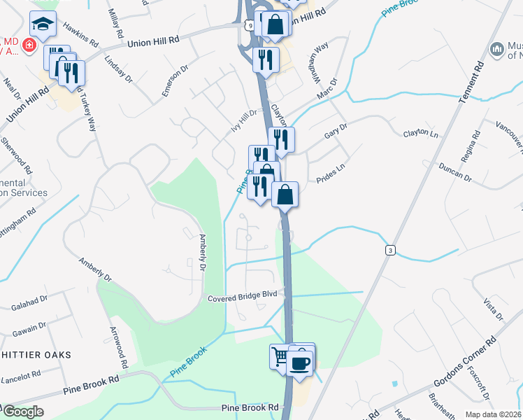 map of restaurants, bars, coffee shops, grocery stores, and more near 455 U.S. 9 in Englishtown