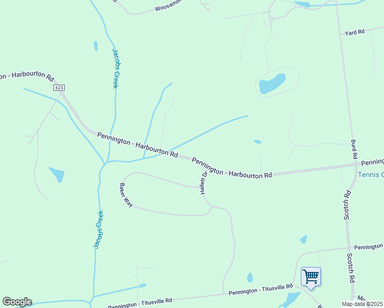 map of restaurants, bars, coffee shops, grocery stores, and more near 281 Pennington - Harbourton Road in Pennington