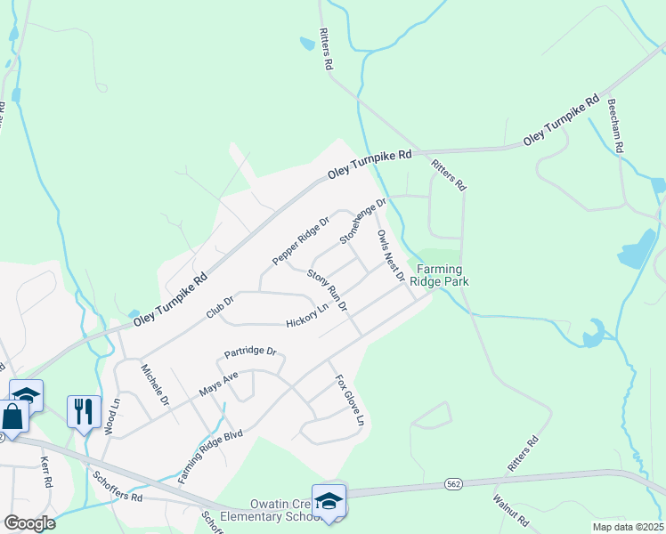 map of restaurants, bars, coffee shops, grocery stores, and more near 1103 Heathrow Court in Reading