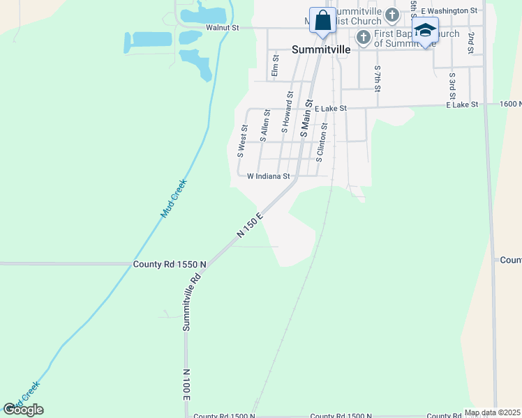 map of restaurants, bars, coffee shops, grocery stores, and more near 700 South Main Street in Summitville