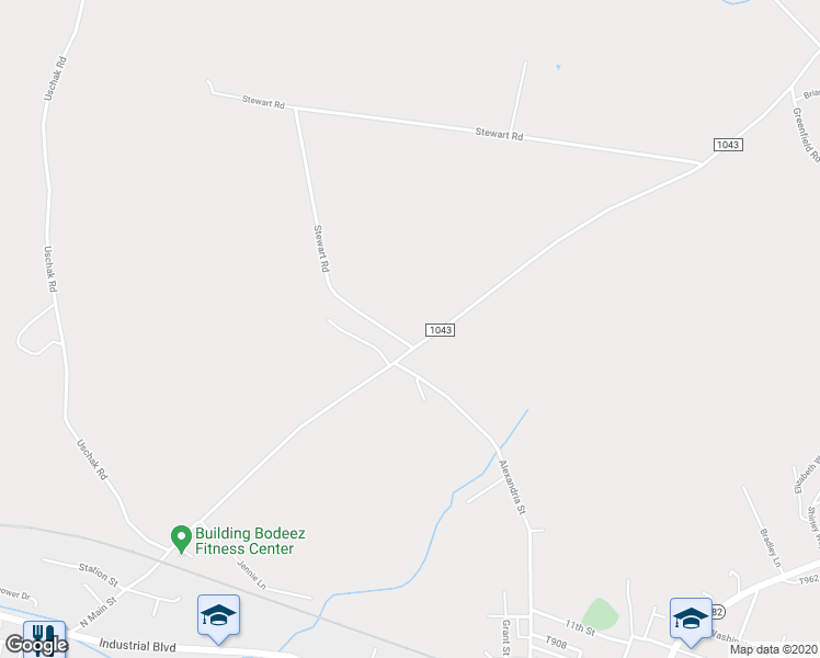 map of restaurants, bars, coffee shops, grocery stores, and more near 108 Stewart Rd in Derry