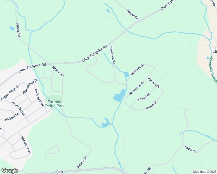 map of restaurants, bars, coffee shops, grocery stores, and more near Oley Turnpike Road in Reading