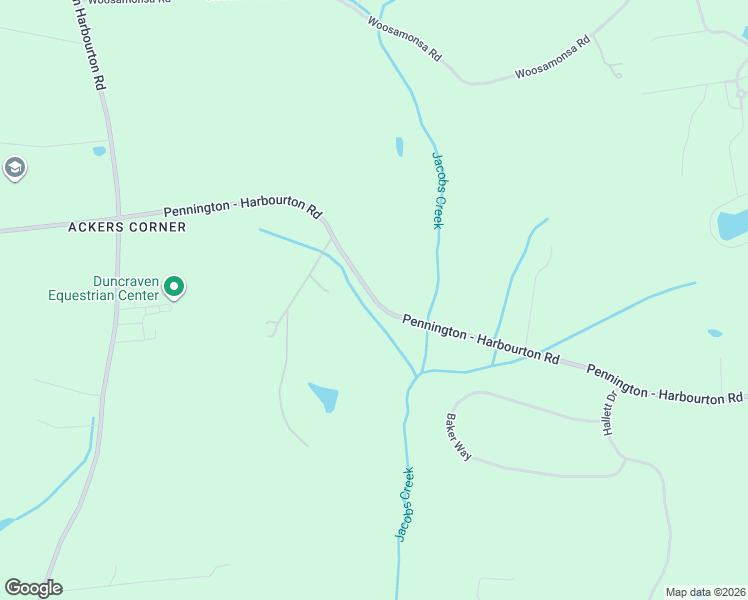 map of restaurants, bars, coffee shops, grocery stores, and more near 306 Pennington Harbourton Road in Pennington