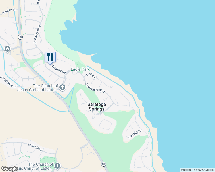 map of restaurants, bars, coffee shops, grocery stores, and more near 1592 South Wiltshire Lane in Saratoga Springs