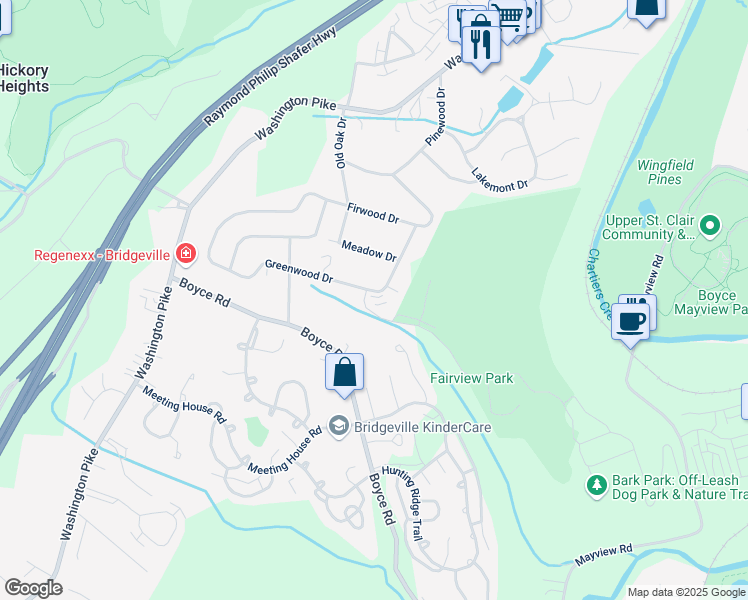map of restaurants, bars, coffee shops, grocery stores, and more near 110 Greenwood Drive in Bridgeville