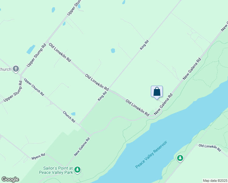 map of restaurants, bars, coffee shops, grocery stores, and more near 185 Old Limekiln Road in Chalfont