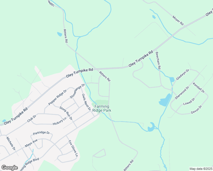 map of restaurants, bars, coffee shops, grocery stores, and more near 800 Ritters Road in Reading