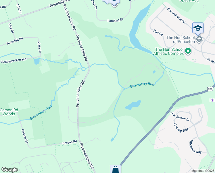 map of restaurants, bars, coffee shops, grocery stores, and more near in Princeton