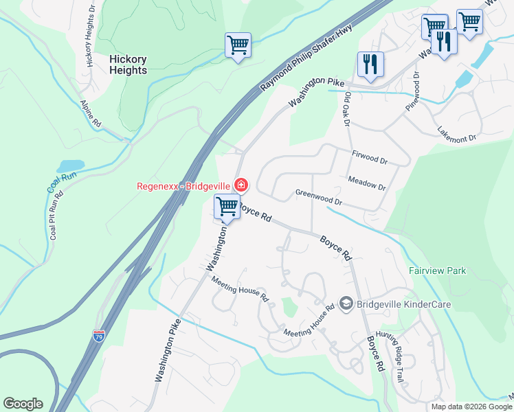 map of restaurants, bars, coffee shops, grocery stores, and more near 202 Firwood Drive in Bridgeville