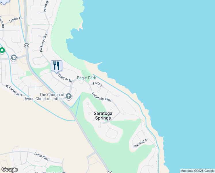 map of restaurants, bars, coffee shops, grocery stores, and more near 1592 South Wiltshire Lane in Saratoga Springs