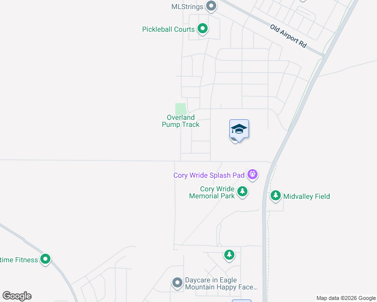 map of restaurants, bars, coffee shops, grocery stores, and more near 1238 East Burkhill Drive in Eagle Mountain