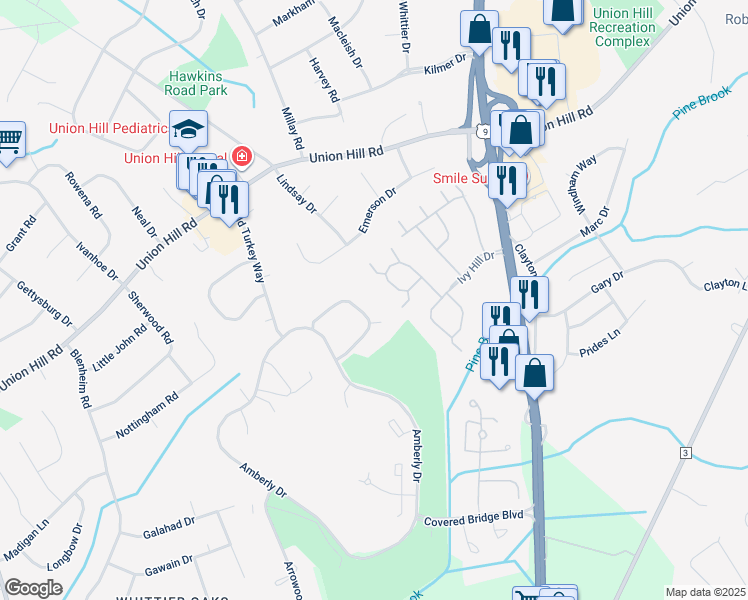 map of restaurants, bars, coffee shops, grocery stores, and more near 29 Meadow Green Circle in Manalapan Township