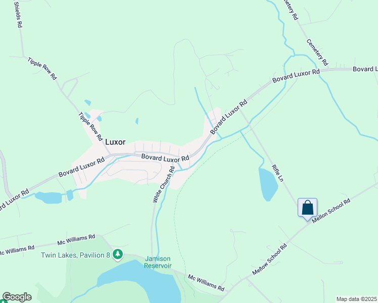 map of restaurants, bars, coffee shops, grocery stores, and more near 7th Street in Westmoreland County