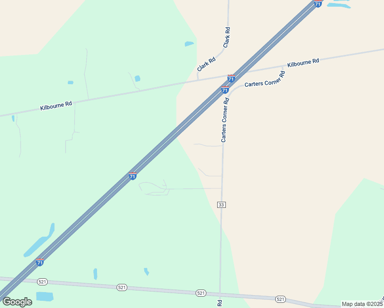 map of restaurants, bars, coffee shops, grocery stores, and more near 5875 Carters Corner Road in Sunbury