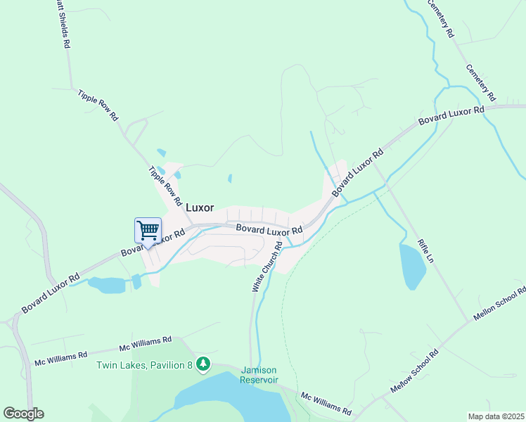 map of restaurants, bars, coffee shops, grocery stores, and more near 5007 Peabody Street in Luxor