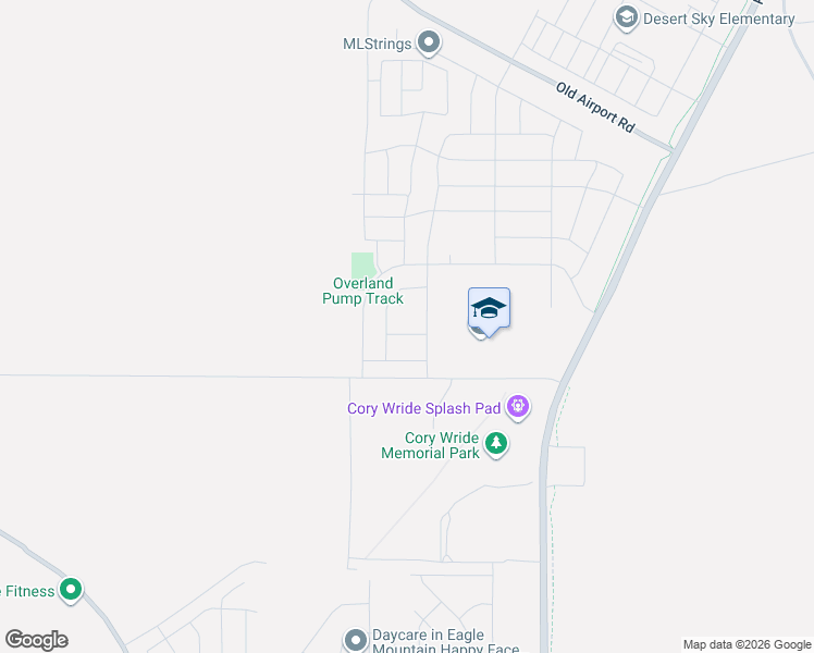 map of restaurants, bars, coffee shops, grocery stores, and more near 1295 East Granite Peak Road in Eagle Mountain
