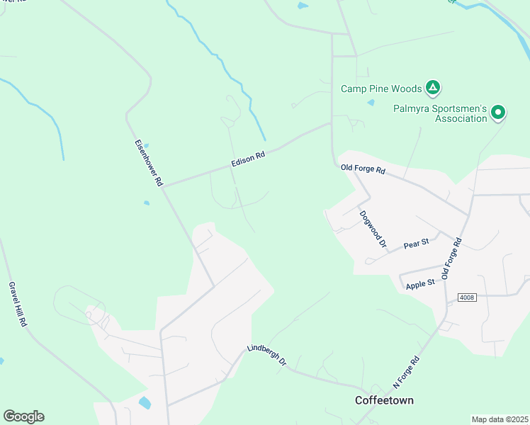 map of restaurants, bars, coffee shops, grocery stores, and more near 138 White Tail Lane in Palmyra