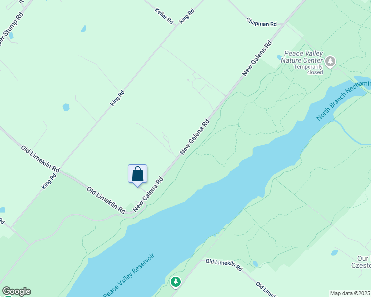 map of restaurants, bars, coffee shops, grocery stores, and more near 811 New Galena Road in Doylestown