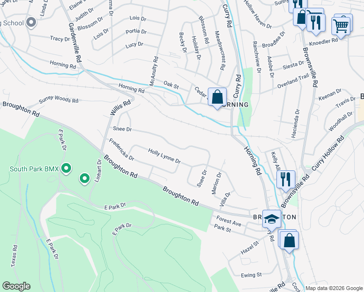 map of restaurants, bars, coffee shops, grocery stores, and more near 1239 Snee Drive in Pittsburgh