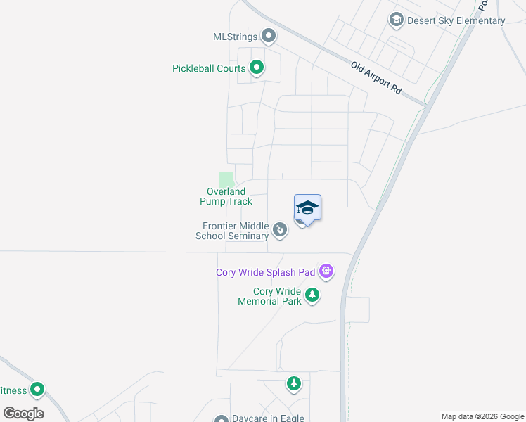 map of restaurants, bars, coffee shops, grocery stores, and more near 6135 North Boulter Peak Lane in Eagle Mountain