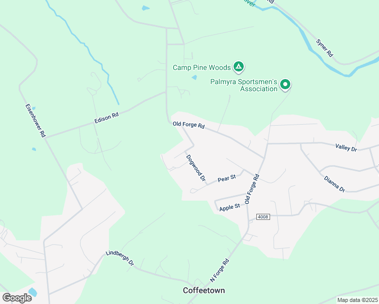 map of restaurants, bars, coffee shops, grocery stores, and more near 4 Mimosa Street in Annville