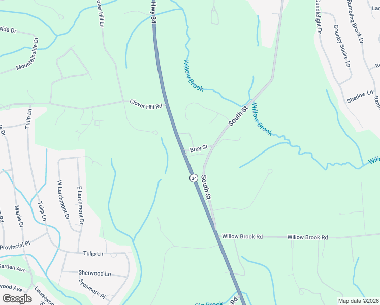 map of restaurants, bars, coffee shops, grocery stores, and more near 3 Bray Street in Monmouth County