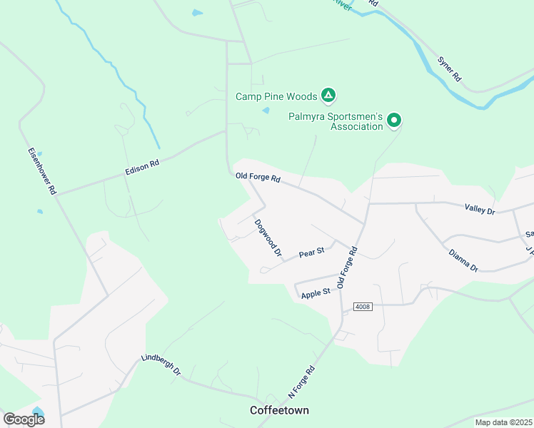 map of restaurants, bars, coffee shops, grocery stores, and more near 4 Mimosa Street in Annville