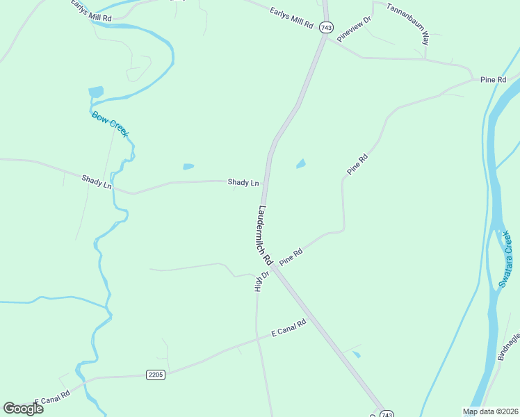 map of restaurants, bars, coffee shops, grocery stores, and more near 634 Laudermilch Road in Palmyra