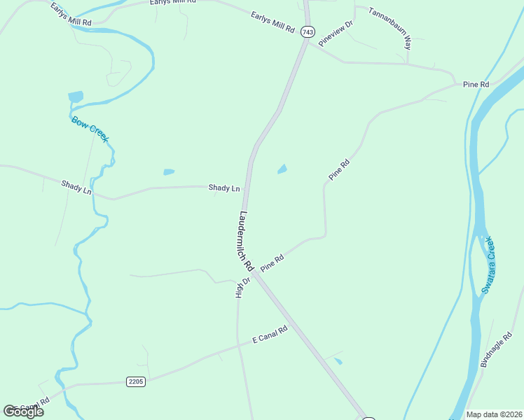 map of restaurants, bars, coffee shops, grocery stores, and more near 634 Laudermilch Rd in Palmyra