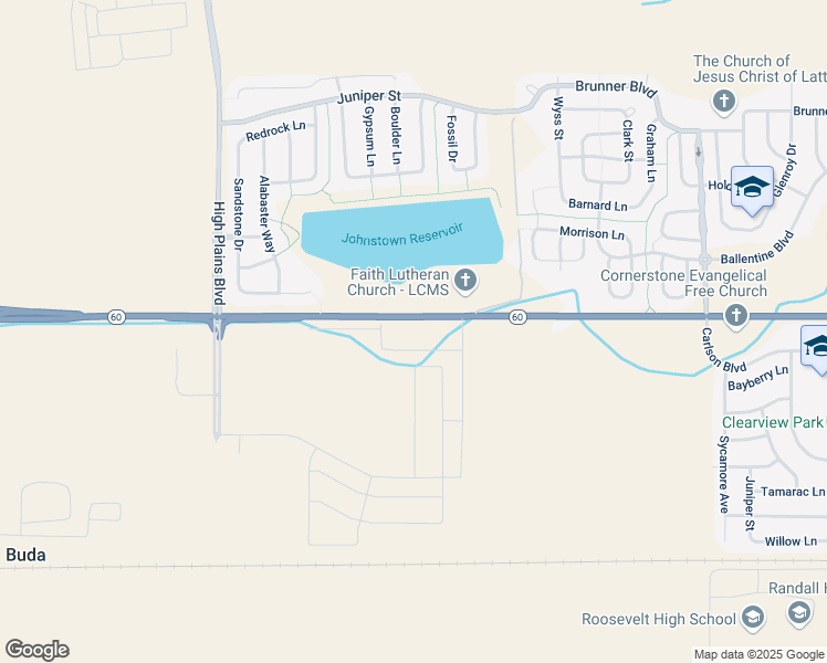 map of restaurants, bars, coffee shops, grocery stores, and more near 4826 60th Highway in Johnstown