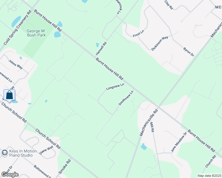 map of restaurants, bars, coffee shops, grocery stores, and more near 4365 Longview Lane in Doylestown