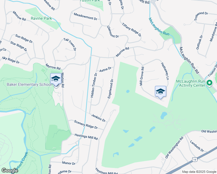 map of restaurants, bars, coffee shops, grocery stores, and more near 2334 Engelwood Drive in Pittsburgh