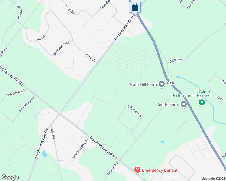 map of restaurants, bars, coffee shops, grocery stores, and more near 4720 Hampton Drive in Doylestown