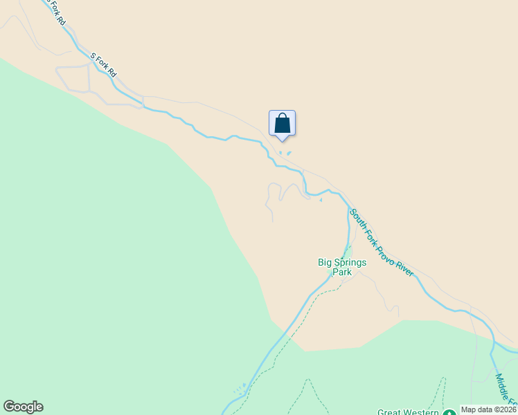 map of restaurants, bars, coffee shops, grocery stores, and more near 5856-6108 South Fork Road in Provo