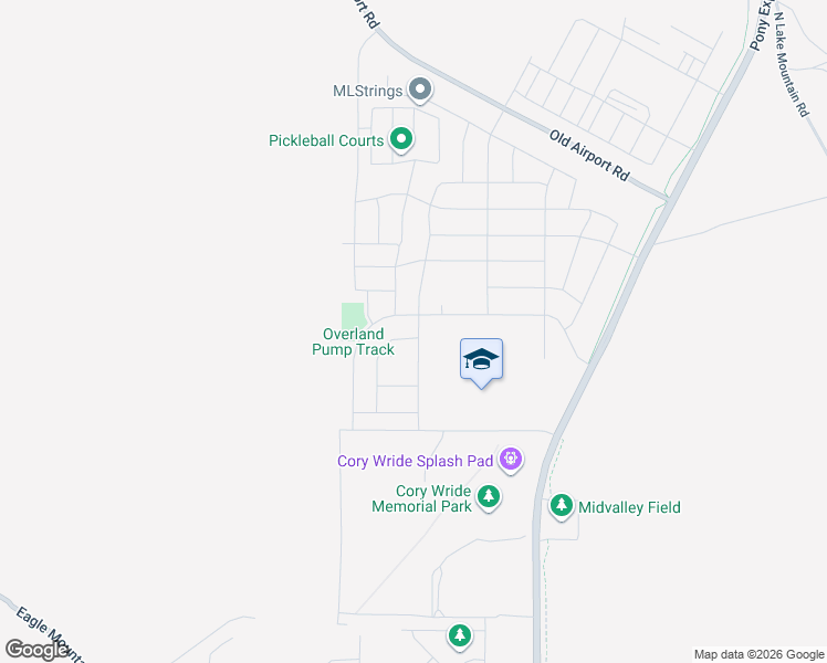 map of restaurants, bars, coffee shops, grocery stores, and more near 1327 East White Rock Road in Eagle Mountain