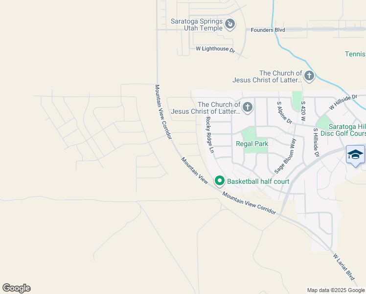 map of restaurants, bars, coffee shops, grocery stores, and more near 877 W Sika Circle in Saratoga Springs