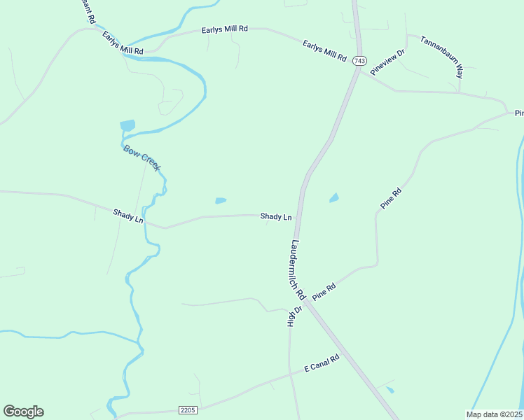 map of restaurants, bars, coffee shops, grocery stores, and more near 607 Shady Lane in Hummelstown