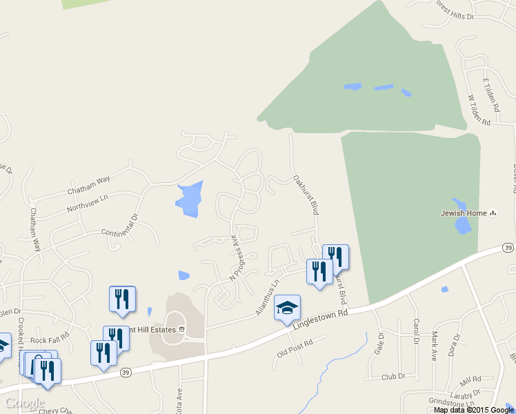 map of restaurants, bars, coffee shops, grocery stores, and more near 234 Saddle Ridge Drive in Harrisburg
