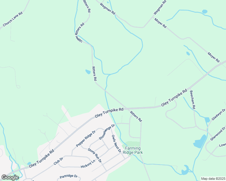map of restaurants, bars, coffee shops, grocery stores, and more near 1001 Ritters Road in Reading