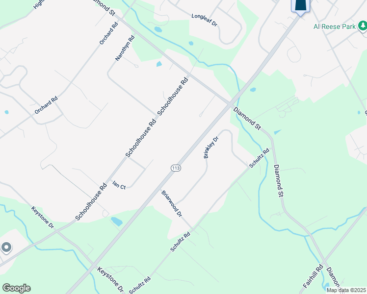 map of restaurants, bars, coffee shops, grocery stores, and more near 972 Route 113 in Sellersville