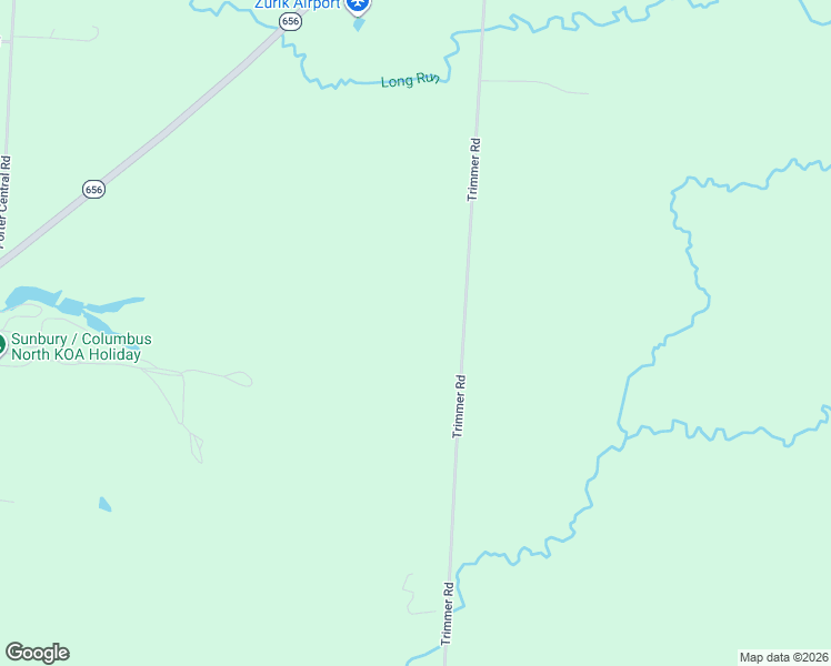 map of restaurants, bars, coffee shops, grocery stores, and more near 9129 Trimmer Road in Centerburg