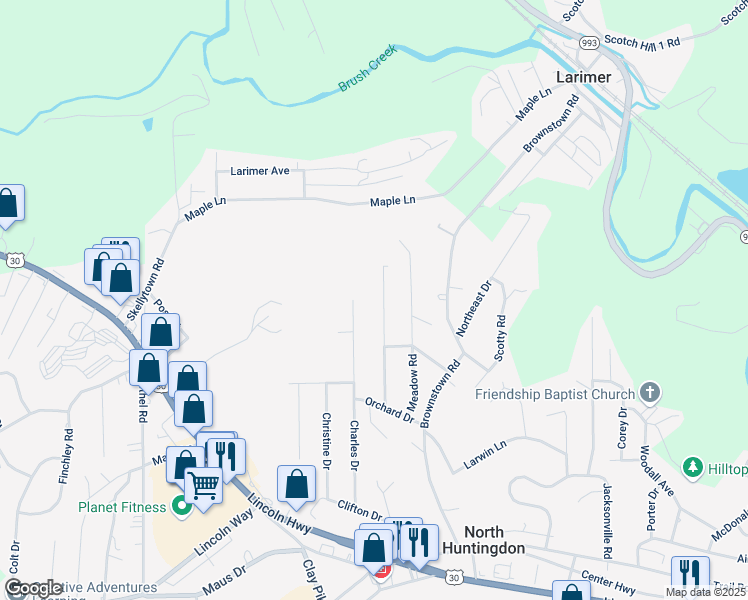 map of restaurants, bars, coffee shops, grocery stores, and more near 690 Kimlyn Avenue in Irwin