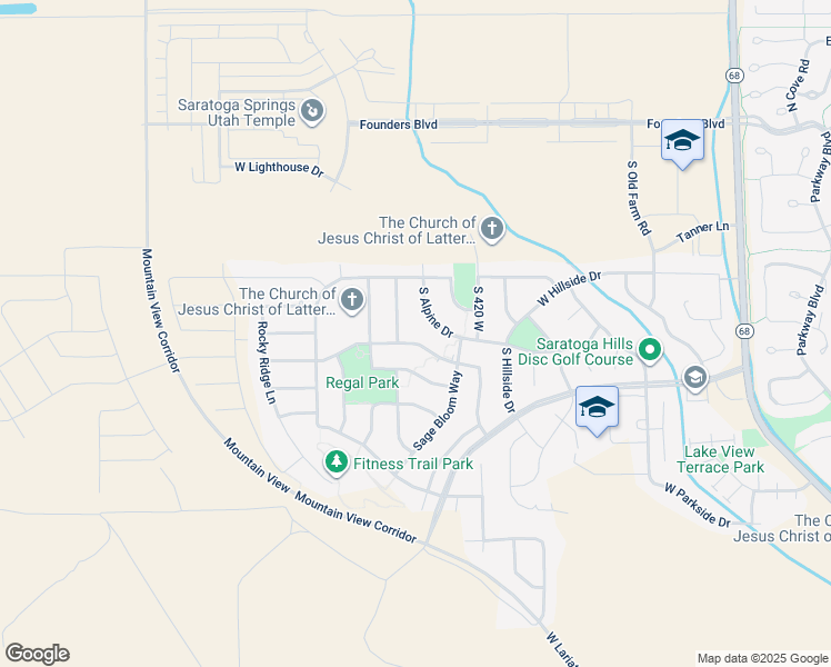 map of restaurants, bars, coffee shops, grocery stores, and more near 526 Rolling Sage Way in Saratoga Springs