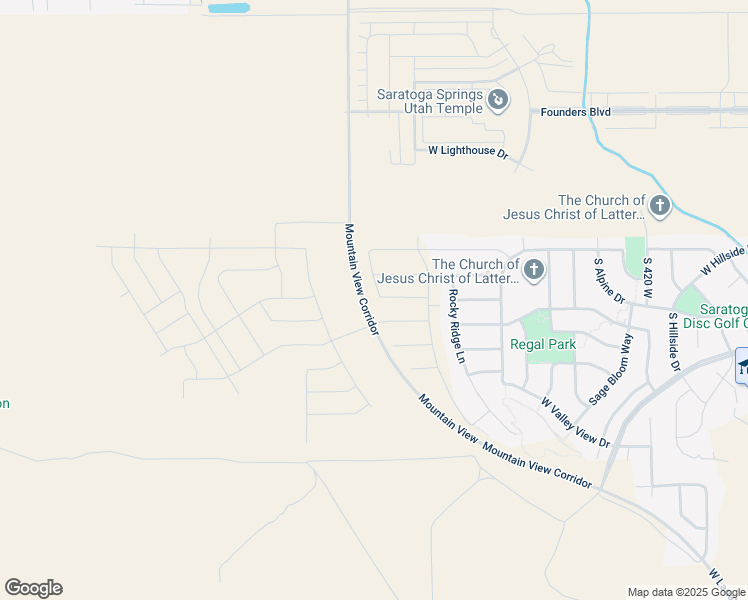 map of restaurants, bars, coffee shops, grocery stores, and more near 1301 South Jake Drive in Saratoga Springs
