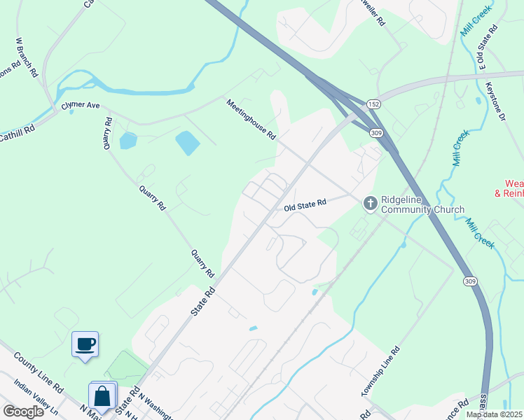 map of restaurants, bars, coffee shops, grocery stores, and more near 1039 Pine Circle in Telford