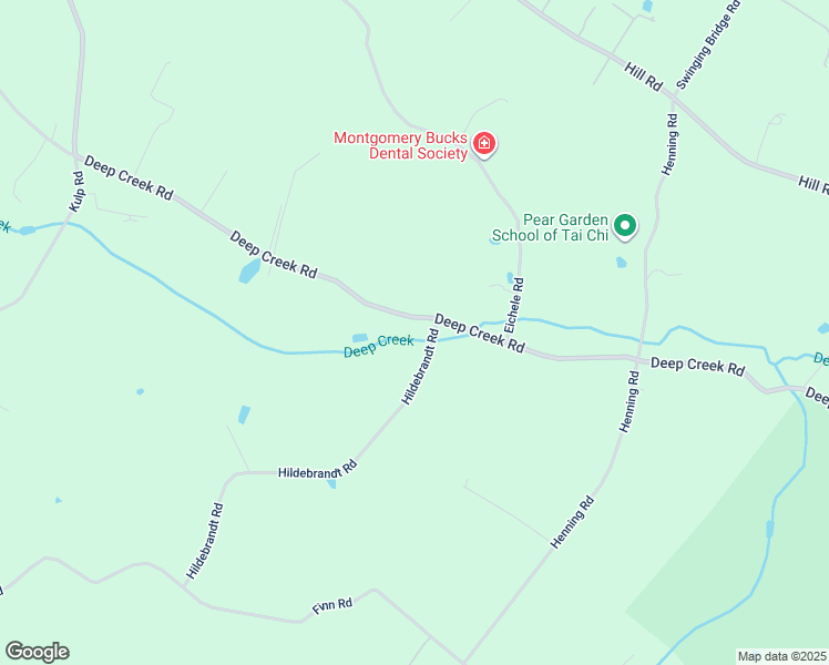 map of restaurants, bars, coffee shops, grocery stores, and more near 2466 Deep Creek Road in Perkiomenville